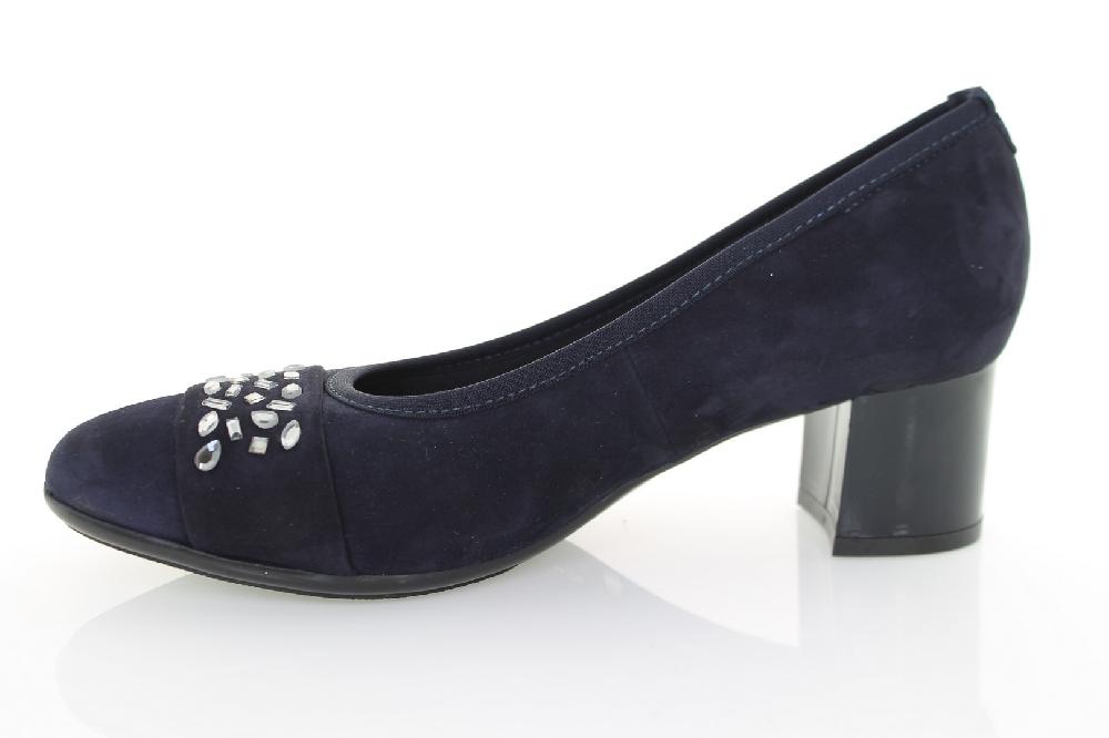 Soffice Sogno Décolleté In Camoscio Con Strass