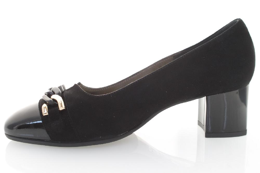 Soffice Sogno Décolleté In Camoscio E Vernice