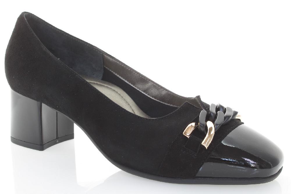 Soffice Sogno Décolleté in camoscio e vernice