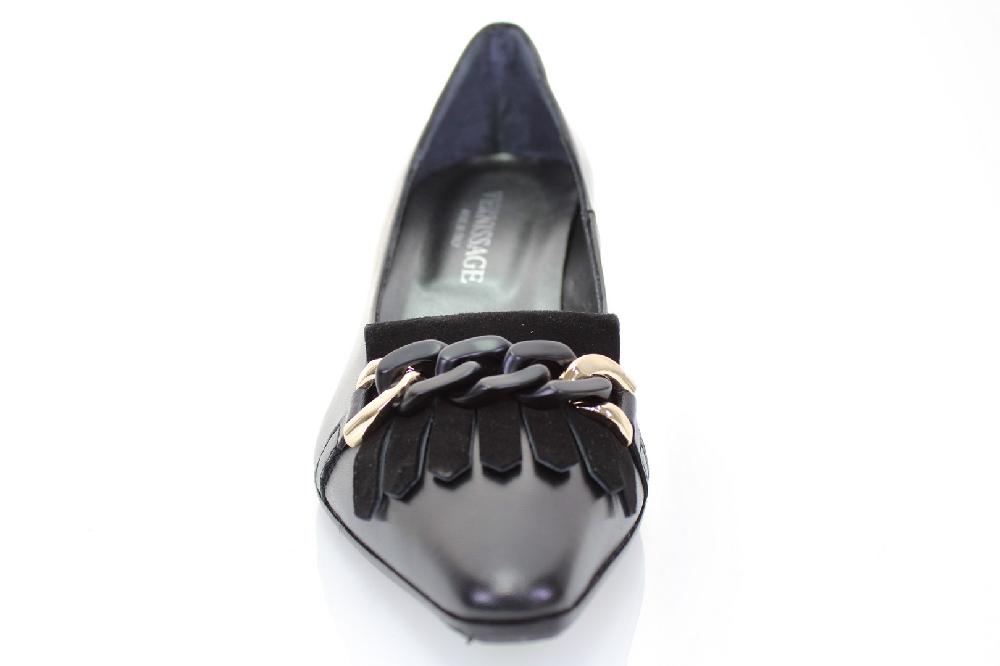 Soffice Sogno Décolleté In Pelle Con Frangia