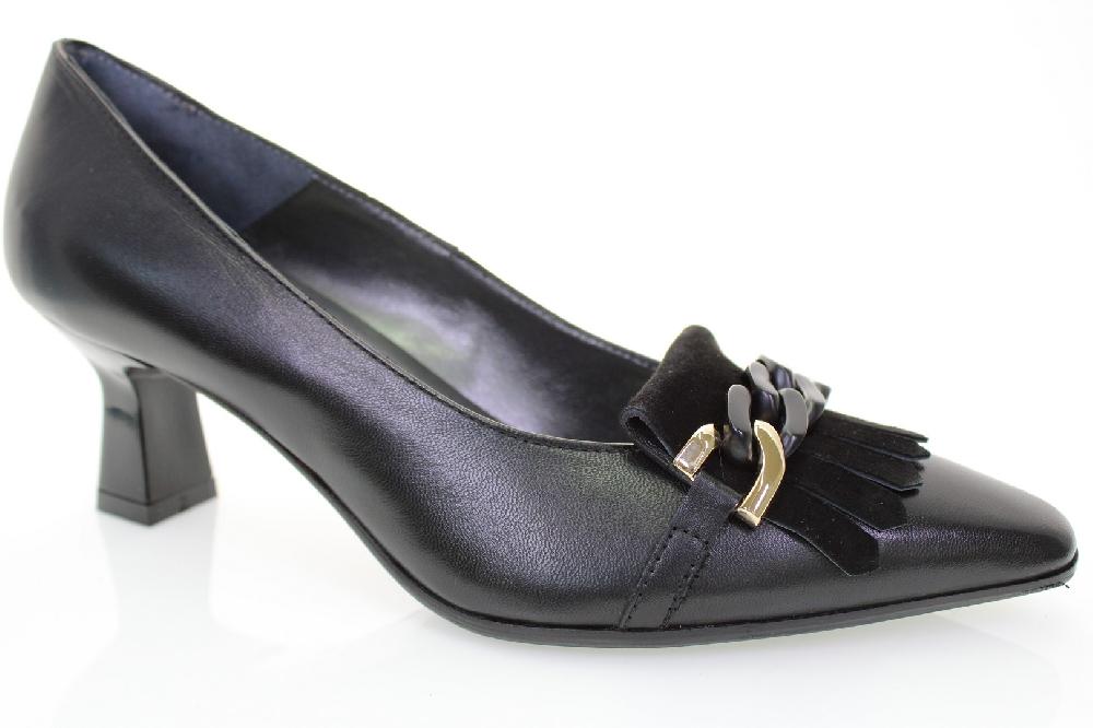 Soffice Sogno Décolleté in pelle con frangia