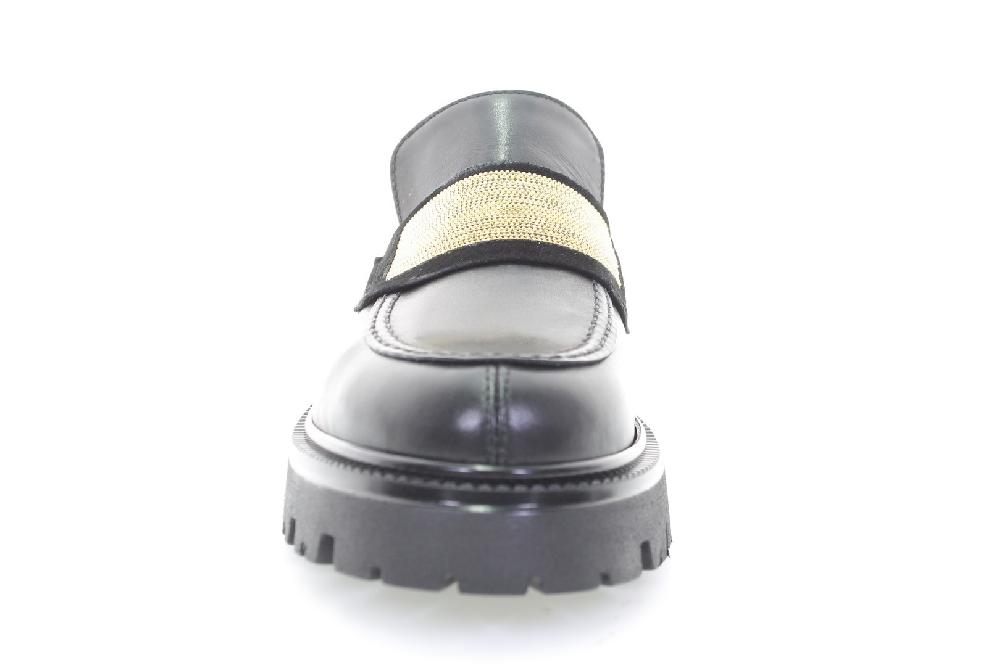 Soffice Sogno Mocassino In Pelle Con Ornamento