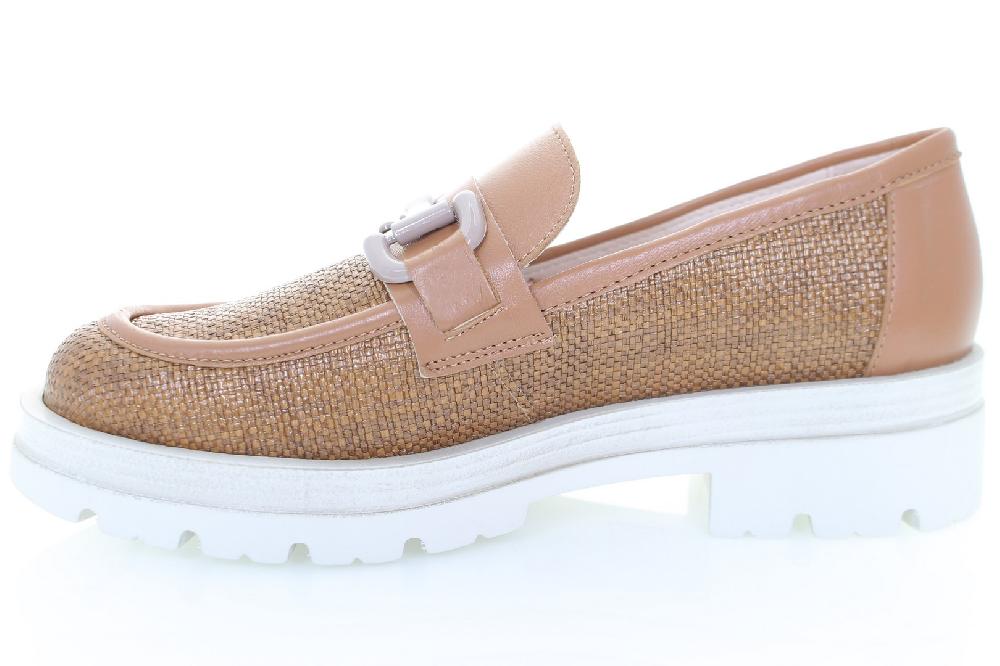 Soffice Sogno Mocassino In Tessuto E Pelle