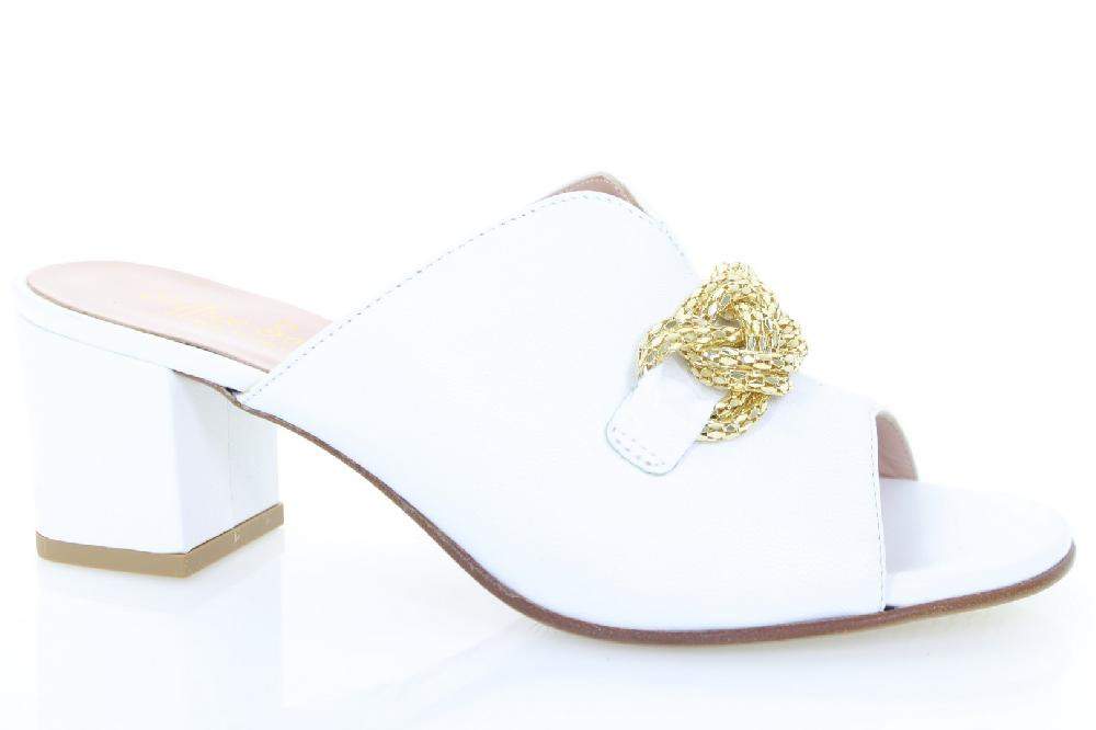 Soffice Sogno Sabot in pelle con access. catena