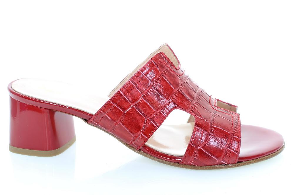 Soffice Sogno Sabot Spuntato In Pelle Stampata