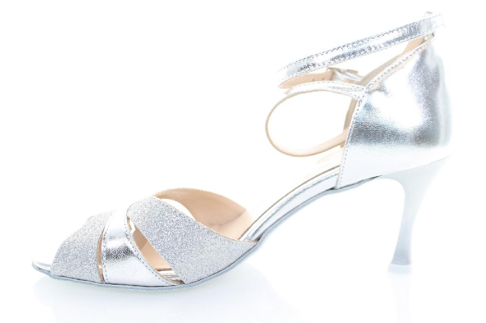 Soffice Sogno Sandalo Da Ballo In Pelle Laminata