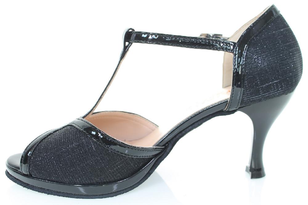 Soffice Sogno Sandalo Da Ballo In Tessuto Glitter