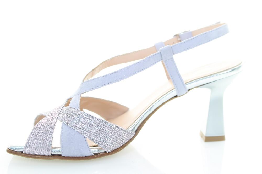 Soffice Sogno Sandalo In Camoscio E Tessuto