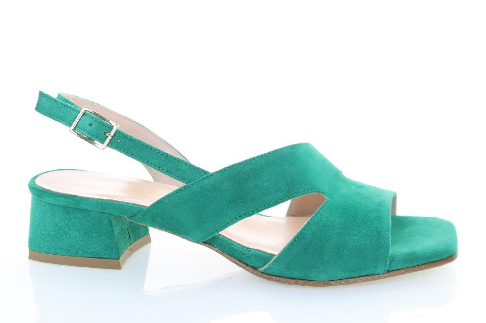 Soffice Sogno Sandalo in camoscio tacco basso