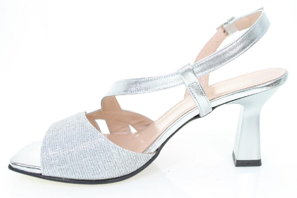 Soffice Sogno Sandalo In Laminato E Tessuto