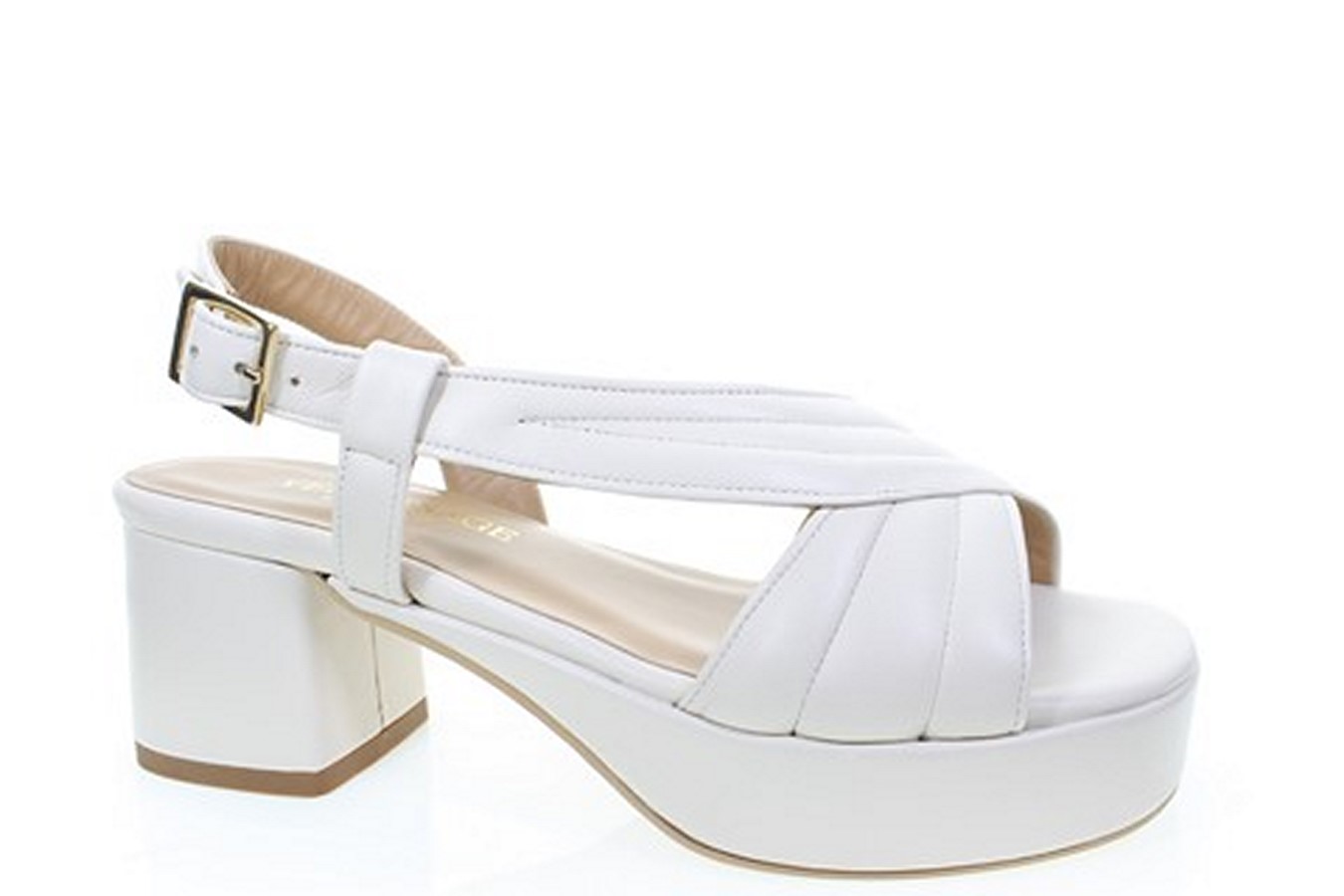 Soffice Sogno Sandalo in pelle con plateau