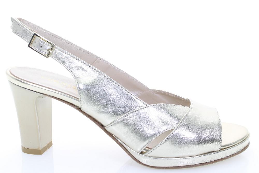 Soffice Sogno Sandalo In Pelle Laminata