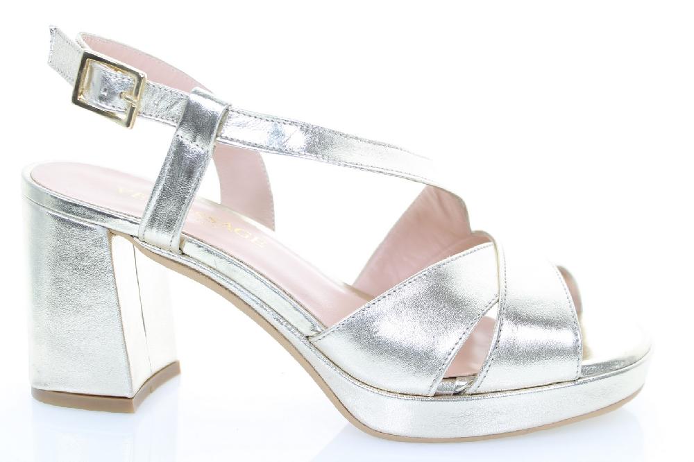 Soffice Sogno Sandalo In Pelle Laminata