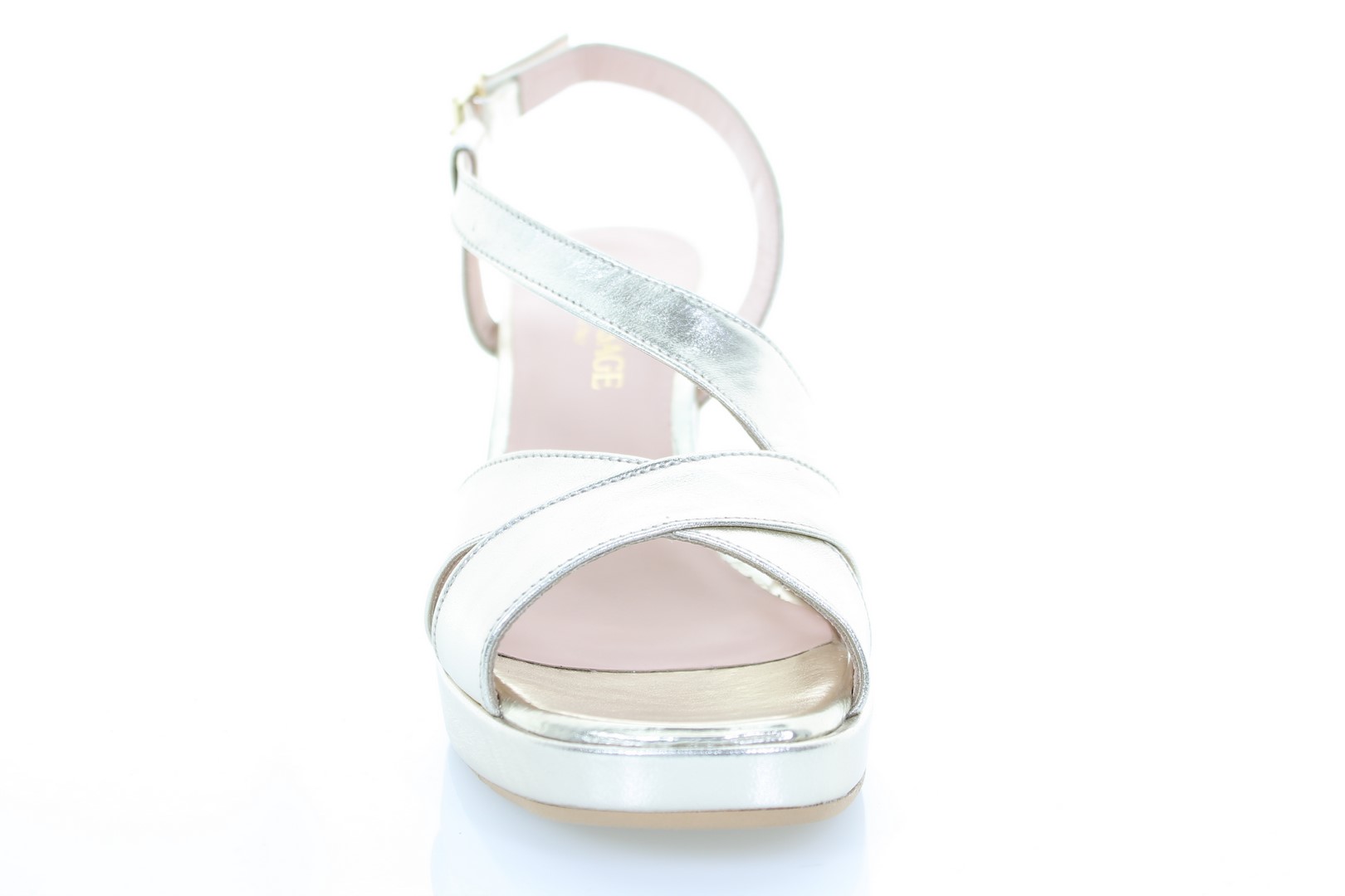 Soffice Sogno Sandalo In Pelle Laminata