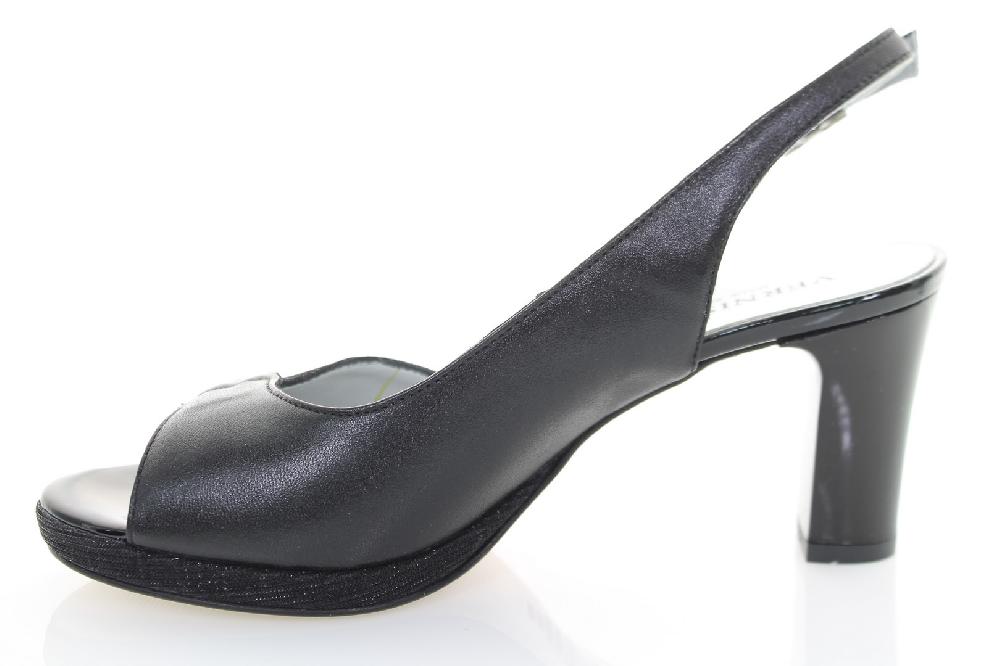 Soffice Sogno Sandalo In Pelle Laminata E Tessuto