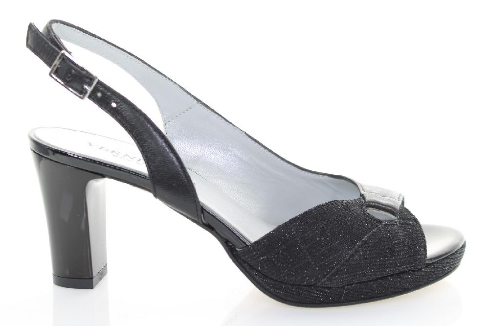 Soffice Sogno Sandalo in pelle laminata e tessuto