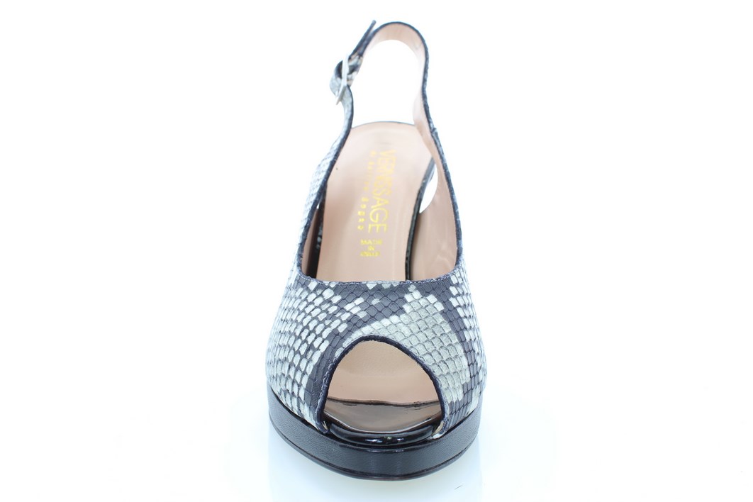 Soffice Sogno Sandalo In Pelle Stampa Pitone