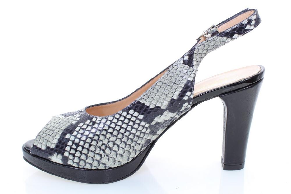 Soffice Sogno Sandalo In Pelle Stampa Pitone