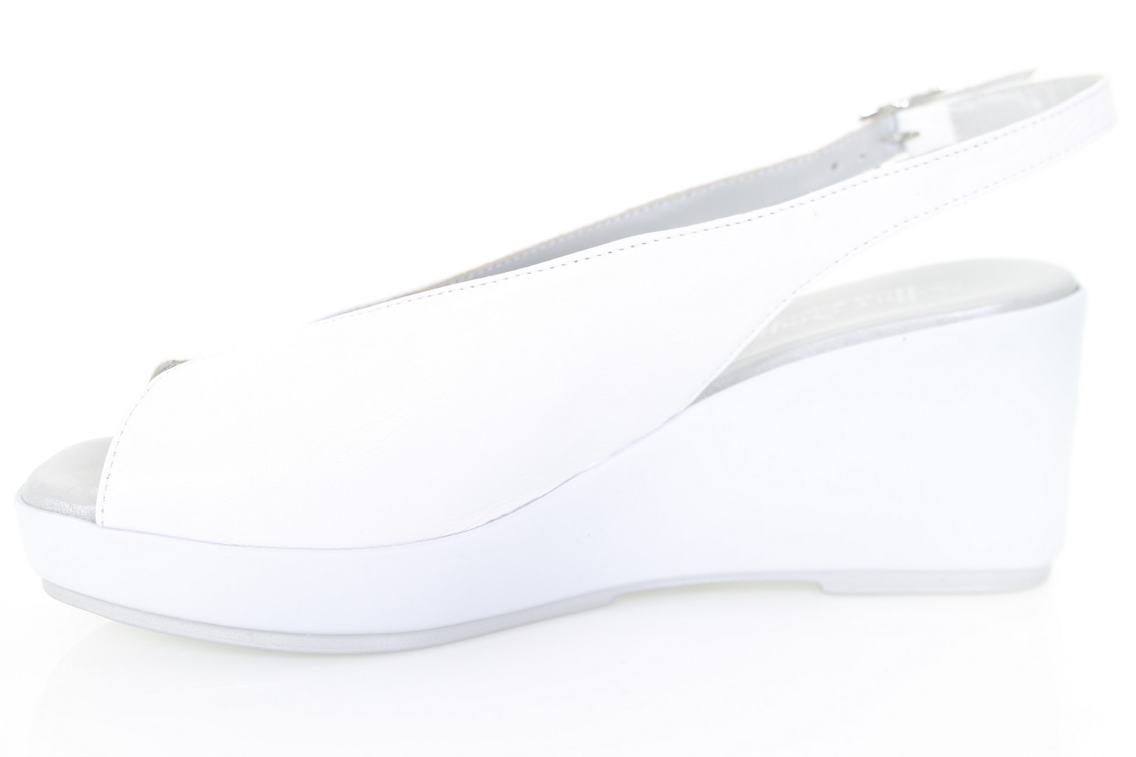 Soffice Sogno Sandalo In Pelle Su Zeppa