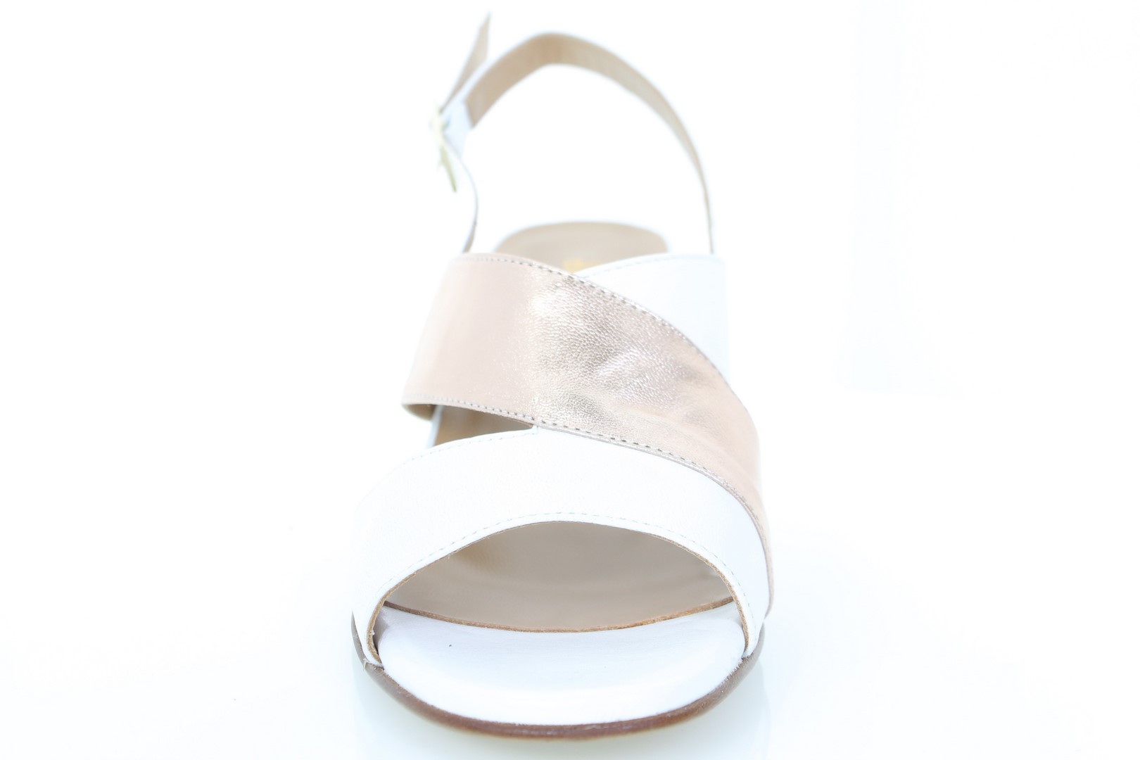 Soffice Sogno Sandalo In Pelle Tacco Cuoio