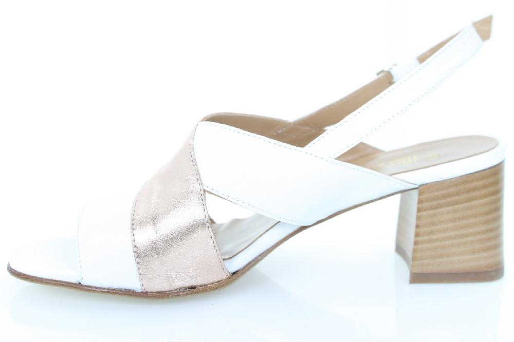 Soffice Sogno Sandalo In Pelle Tacco Cuoio