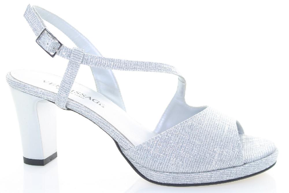 Soffice Sogno Sandalo In Tessuto Con Plateau