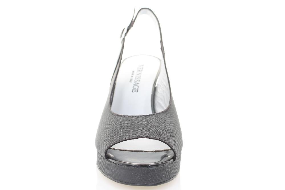 Soffice Sogno Sandalo In Tessuto E Laminato