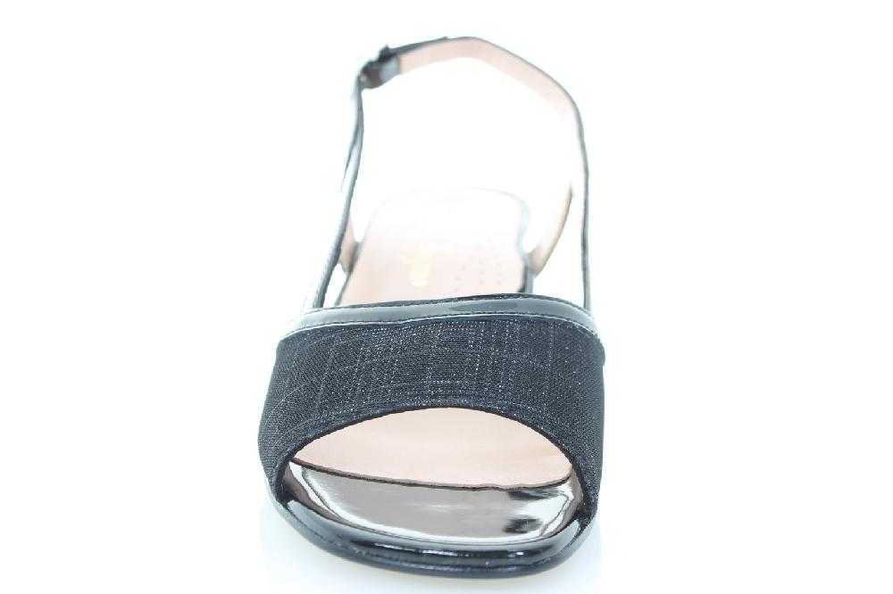 Soffice Sogno Sandalo In Tessuto E Laminato