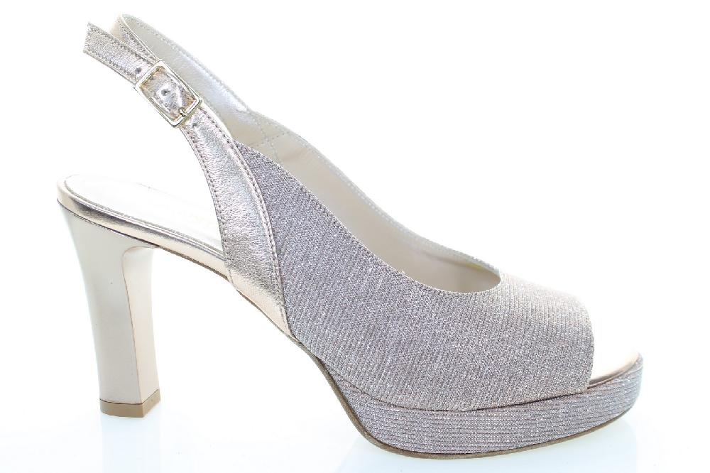 Soffice Sogno Sandalo In Tessuto E Laminato