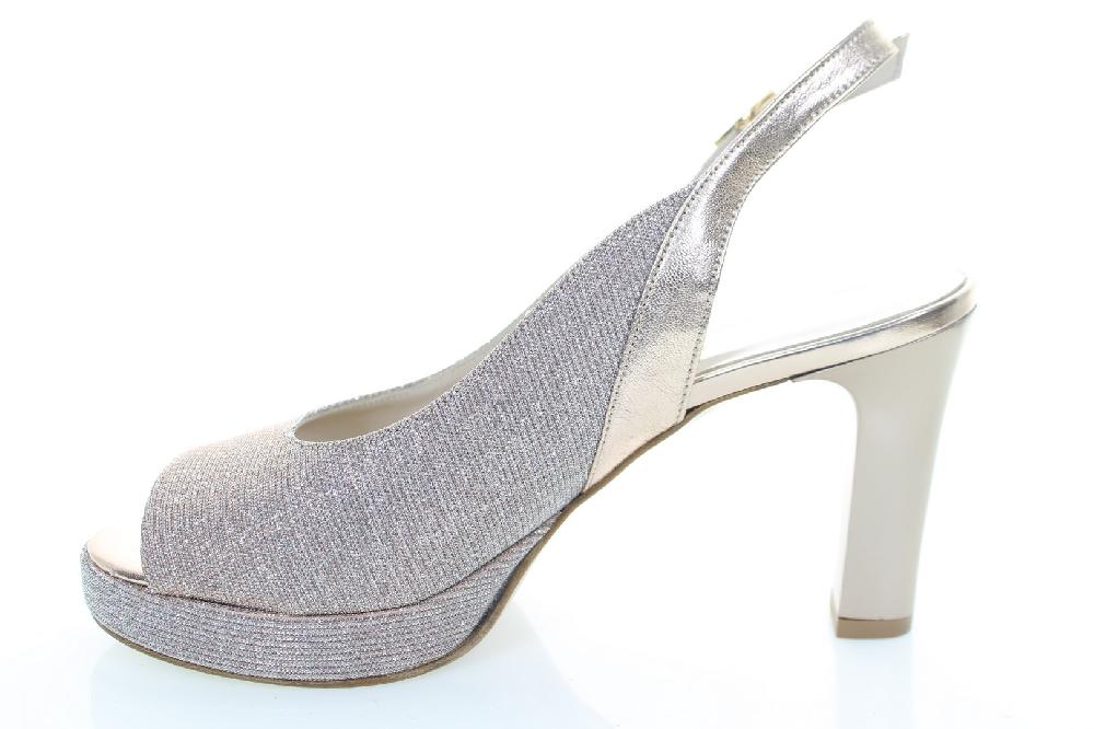 Soffice Sogno Sandalo In Tessuto E Laminato