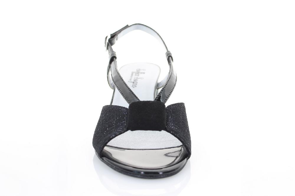 Soffice Sogno Sandalo In Tessuto E Vernice