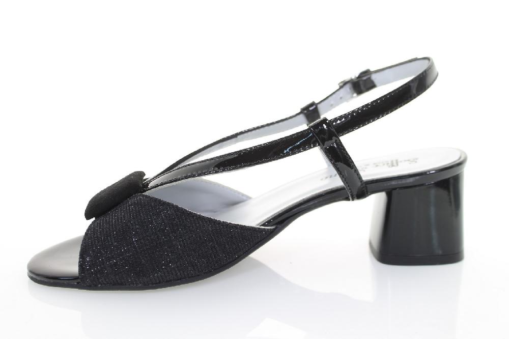 Soffice Sogno Sandalo In Tessuto E Vernice