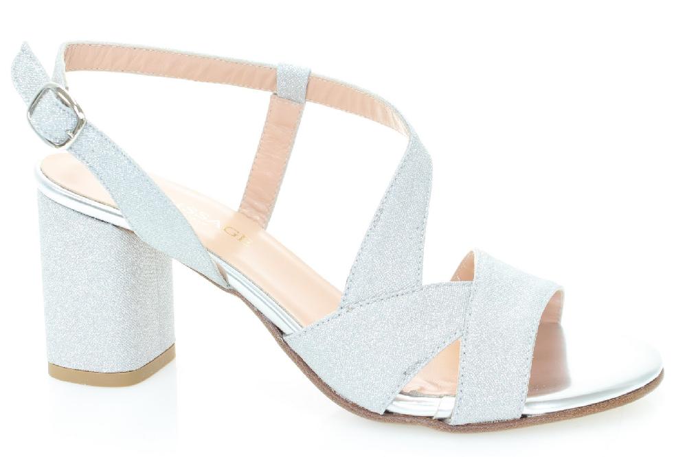 Soffice Sogno Sandalo In Tessuto Effetto Glitter