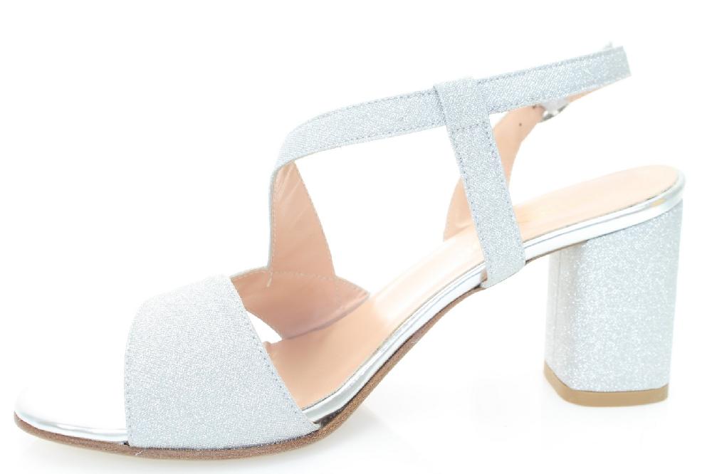 Soffice Sogno Sandalo In Tessuto Effetto Glitter