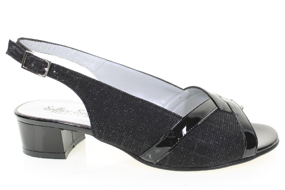 Soffice Sogno Sandalo in tessuto effetto glitter