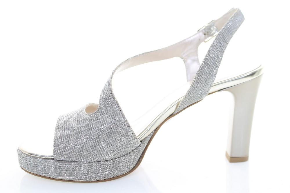 Soffice Sogno Sandalo In Tessuto Effetto Glitter