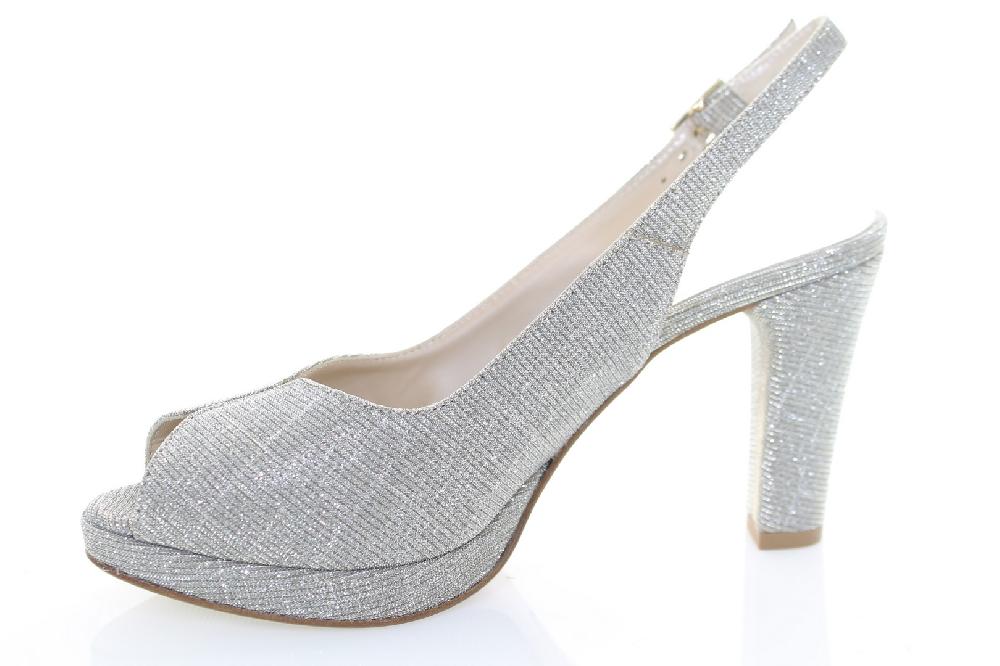 Soffice Sogno Sandalo In Tessuto Effetto Glitter