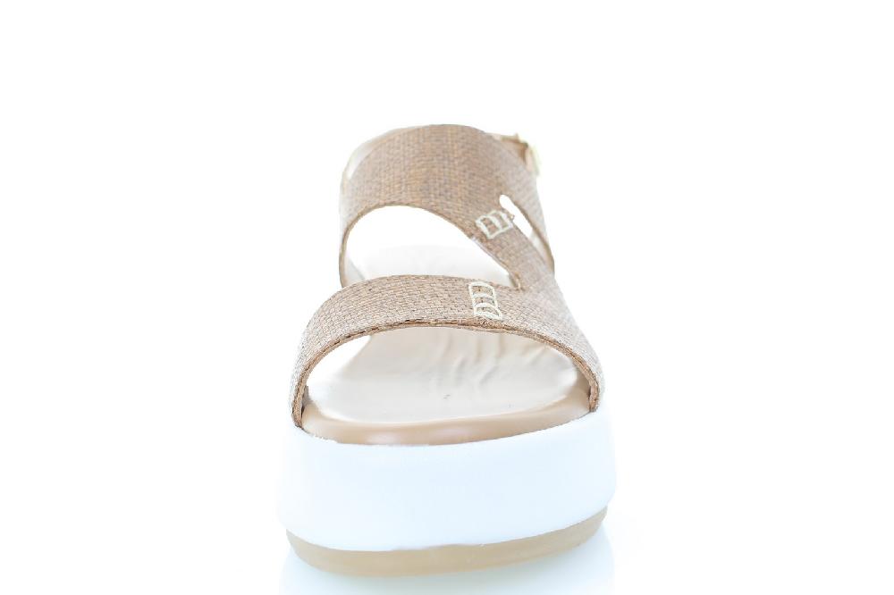 Soffice Sogno Sandalo In Tessuto Rafia