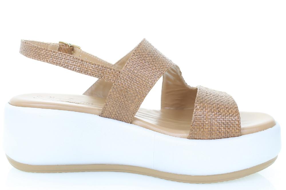 Soffice Sogno Sandalo In Tessuto Rafia