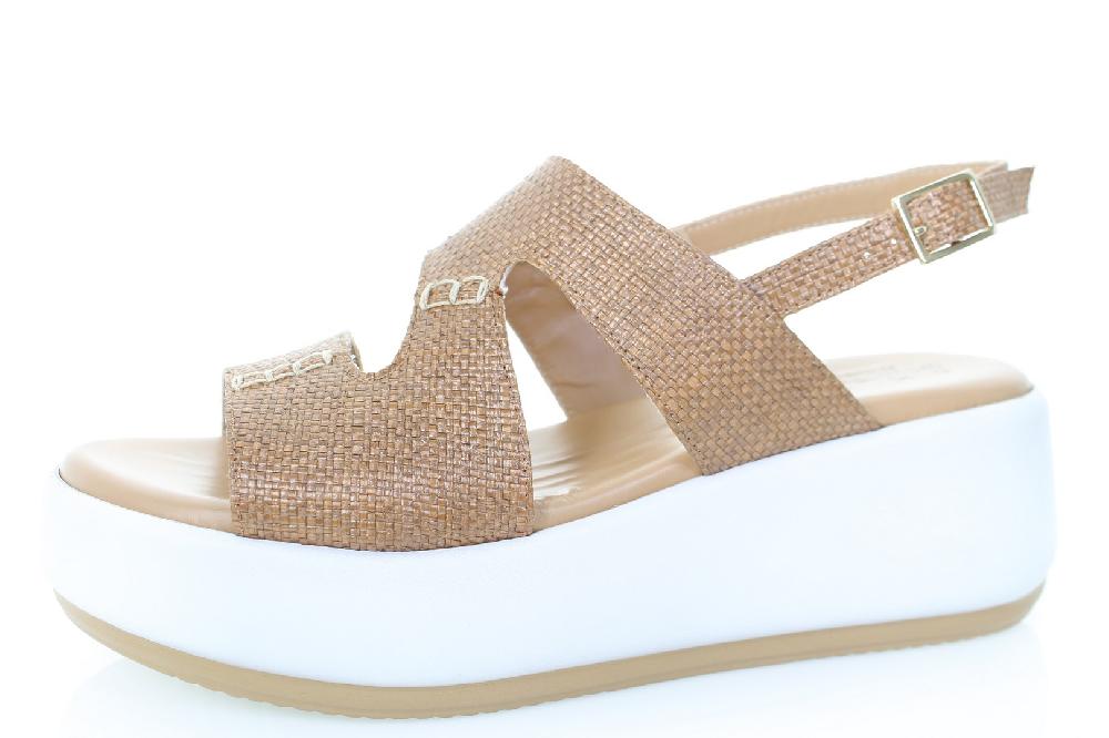 Soffice Sogno Sandalo in tessuto rafia