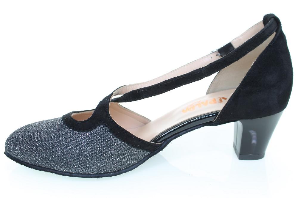 Soffice Sogno Scarpa Da Ballo In Tessuto Glitter