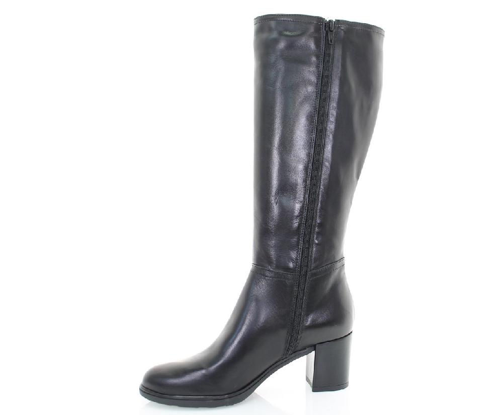 Soffice Sogno Stivale In Pelle Con Elastico E Zip