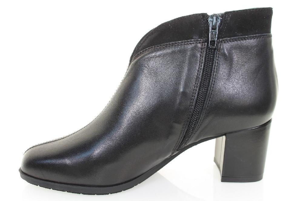 Soffice Sogno Stivaletto In Pelle Tacco Ricoperto