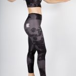 Sort of looser Eco-leggings MARBLE BLACK