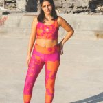 Sort of looser Eco-Leggings POWER PINK
