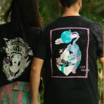 Sort of looser UNISEX T-shirt TIGER_Black Rose#baliinspired