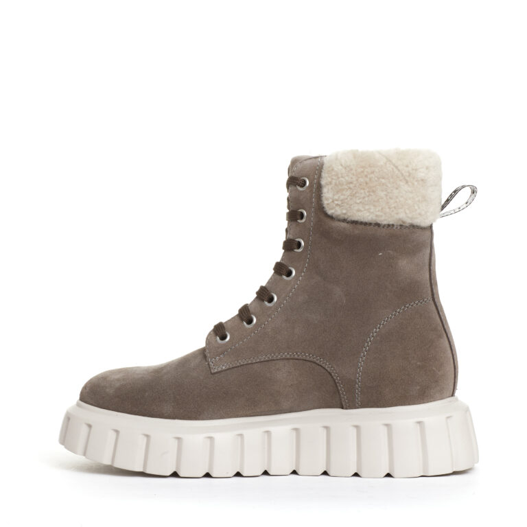 Sorelle Perego Anfibio Camoscio Grigio Con Ecomontone