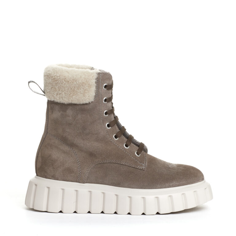 Sorelle Perego Anfibio Camoscio Grigio Con Ecomontone