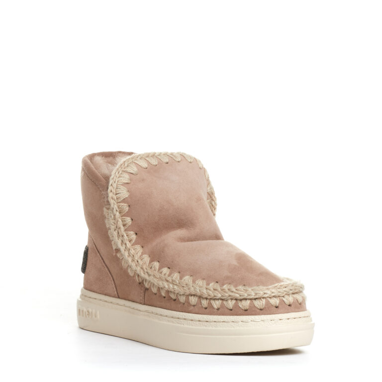 Sorelle Perego Boot Eskimo Fondo Sneakers Camoscio Nude
