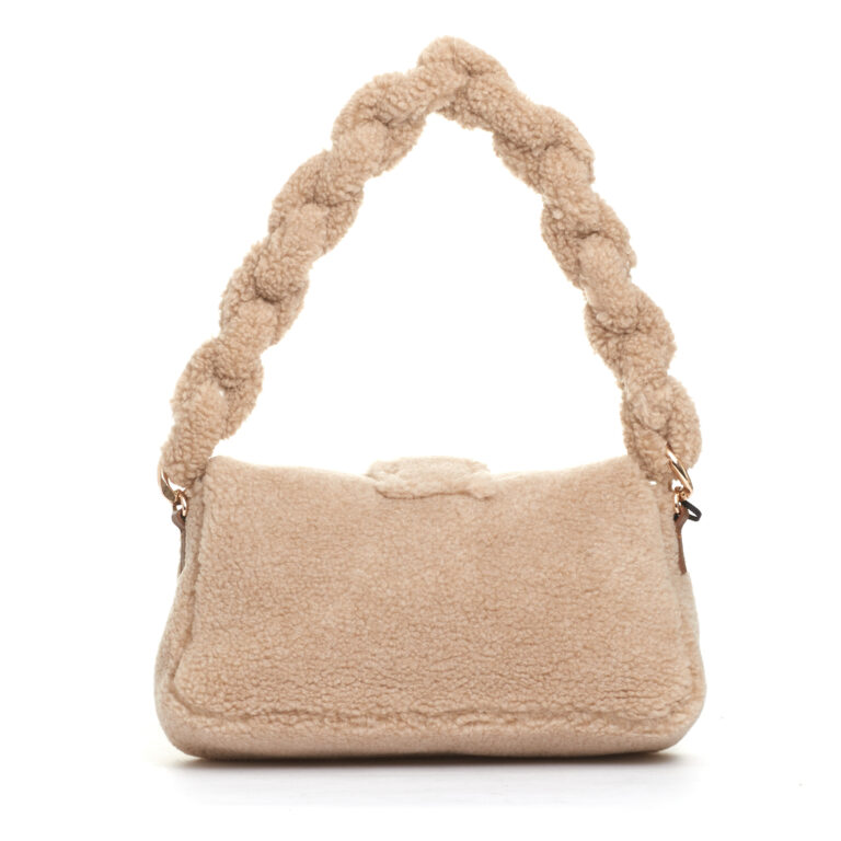 Sorelle Perego Borsa Teddy Beige Con Orsetto Metallo